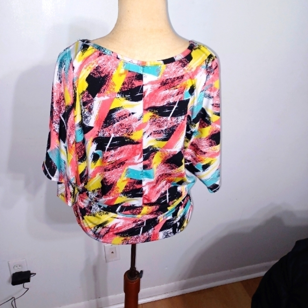 Colorful Blouse- W Sz XL - Picture 8 of 9
